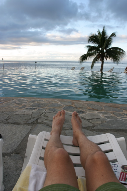Hotel pool, Tahiti