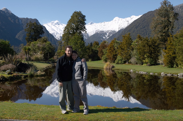 Our B&B's front yard, Fox Glacier, New Zealand